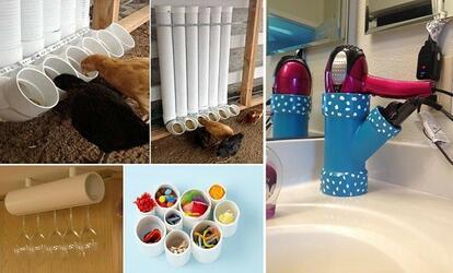 10 kreatív ötlet, amire felhasználhatsz egy PVC csövet PVC csőből kreatív alkotások
