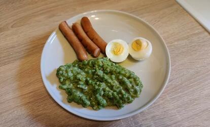 Zöldborsófőzelék recept Diétás zöldborsófőzelék