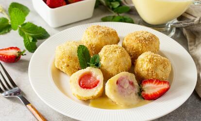 Diétás epres túrógombóc recept Epres túrógombóc