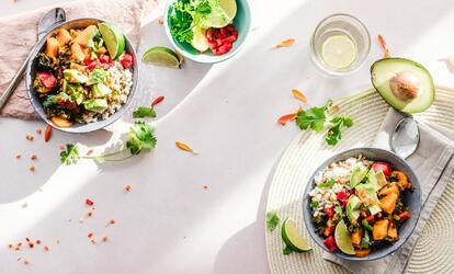 Buddha-tál alapanyagai, recepttel Egészséges Buddha-tál recept