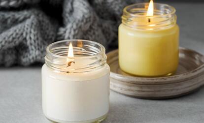 Téli gyertya saját kezűleg DIY gyertya