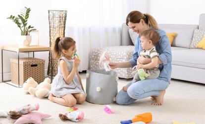 Takarítás gyerekekkel Gyerekszoba kitakarítása