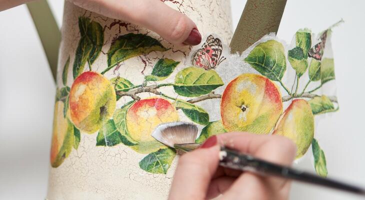 Házilag elkészíthető, meseszép virágcserép decoupage technikával Decoupage virágcserép házilag