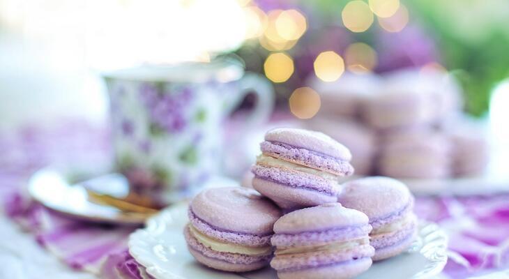 Francia macaron levendulával-recept Levendulás macaron recept