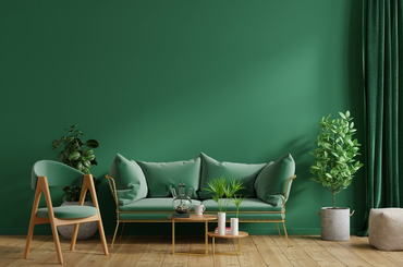 A zöld szín a belsőépítészetben jelenleg az egyik legfrissebb szín
