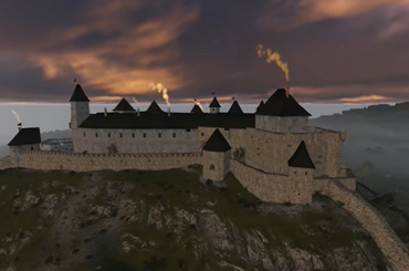 Középkori magyar várak animációs szemléltetése