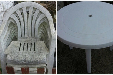 Így varázsolhatod újjá a régi, beszürkült kerti, műanyag székeidet, asztalaidat