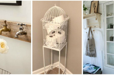 Mutatunk néhány szuper újrahasznosított projektet kicsi fürdőszobákba! 