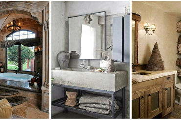Nézd meg a legkülönlegesebb rusztikus stílusú fürdőszobákat! 
