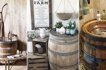 Átalakított hordó bútorok