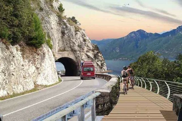 Garda tó köré 140 km hosszú kerékpárút épül