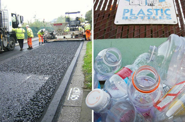 Műanyag palackokból készít aszfaltot egy cég! Tartósabb, mint a hagyományos út!