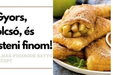 Egyszerű és gyors recept: Almás-pudingos batyu készítése házilag