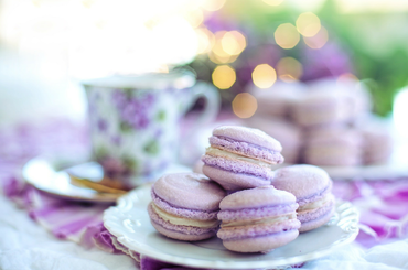 Francia macaron levendulával-recept Levendulás macaron recept