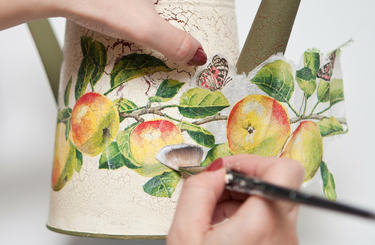 Decoupage virágcserép házilag