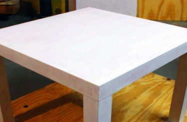 IKEA asztalt alakított át