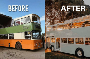 Látványos átalakítás! Buszból építette meg az álomotthonát!