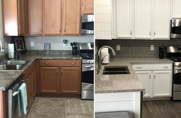 Konyha átalakítás előtte-utána fotókon