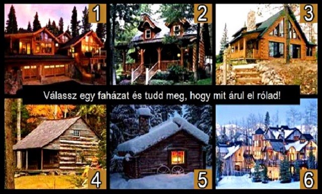 Válassz egy faházat és nézd meg, mit árul el rólad! Elárul rólad sok mindent ez a faház