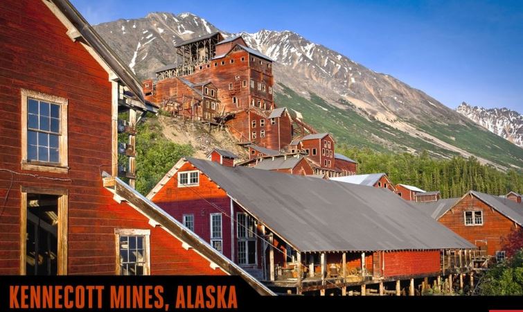 Faépület - Kennecott, Alaszka Kennecott bánya faépület