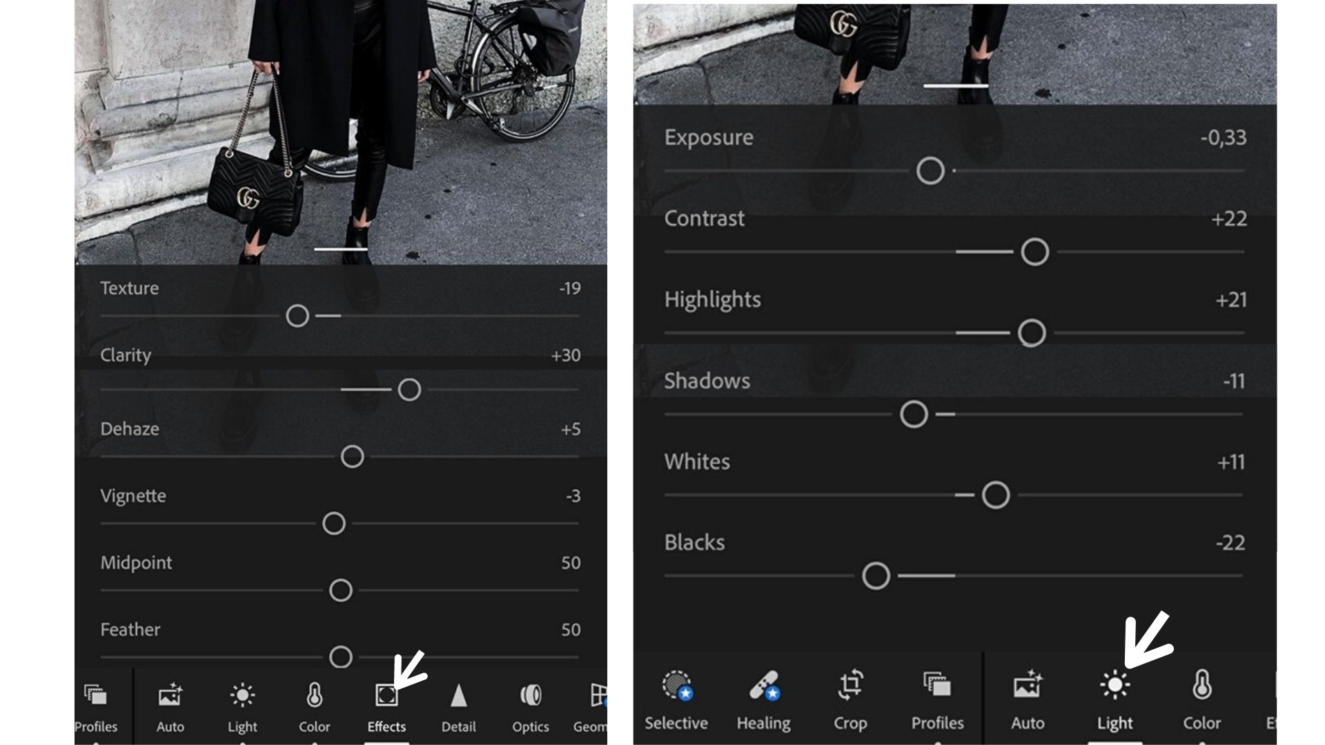 Hideg árnyalatú kép beállításai