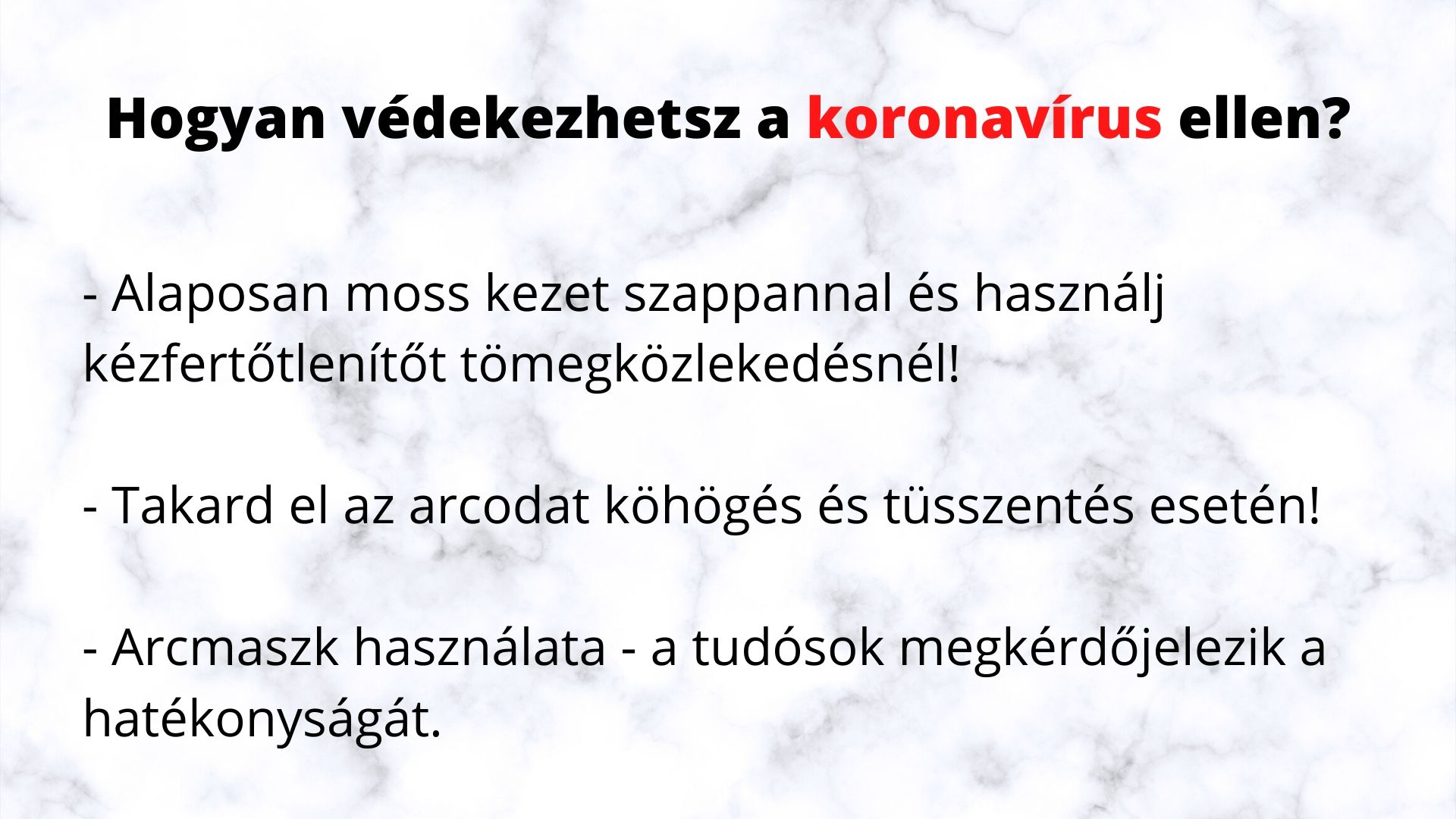 Így védekezhetsz a koronavírus ellen! Hogyan védekezhetsz a koronavírus ellen?
