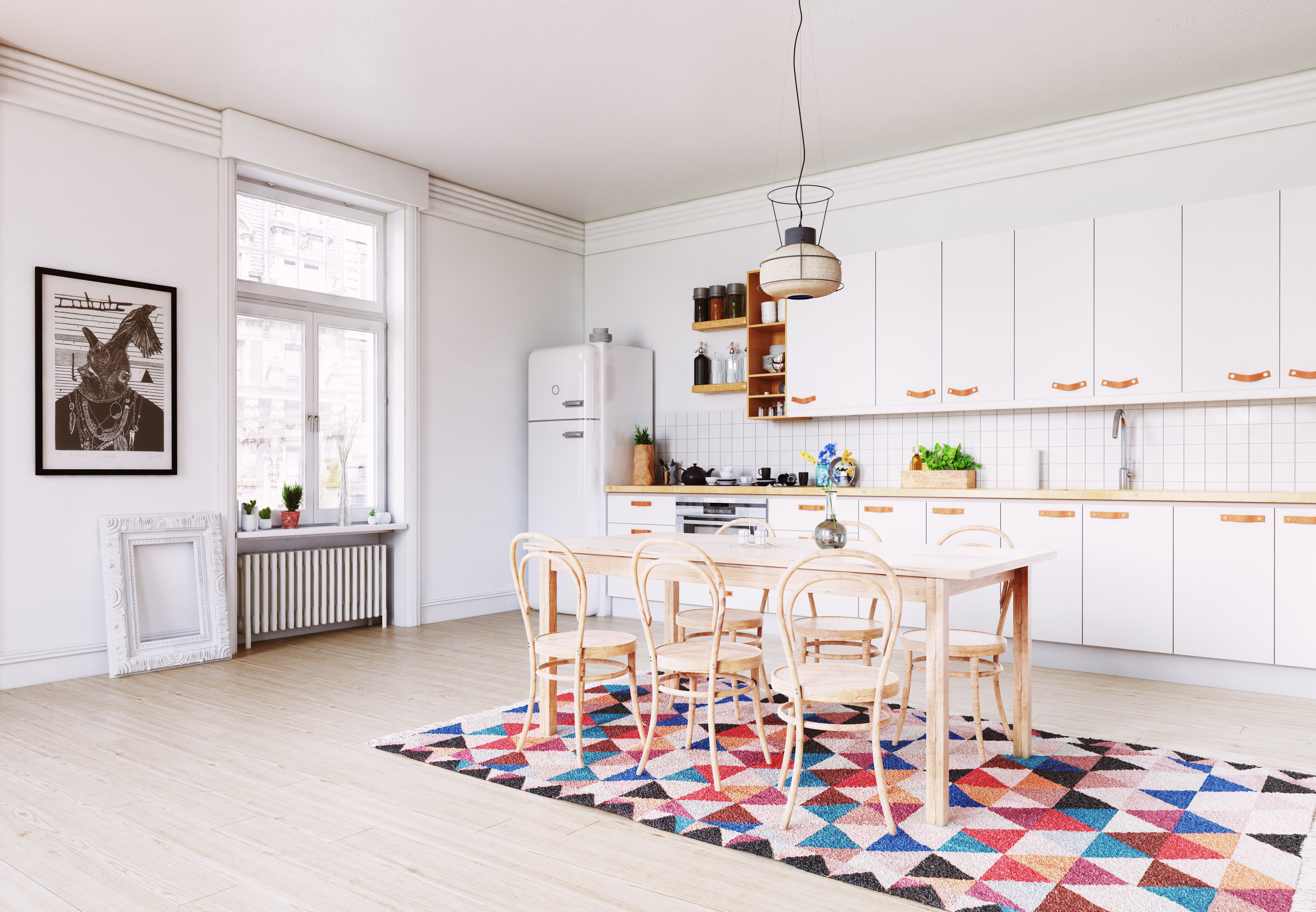 szőnyeg a konyhában